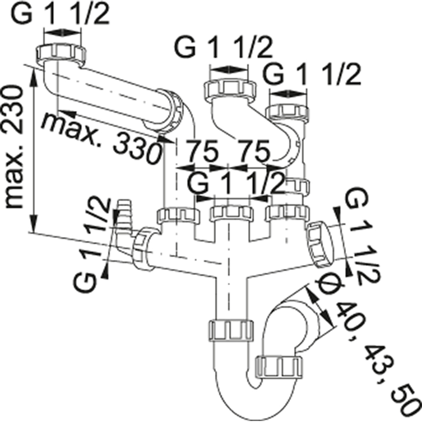 Siphon 2 Plumbing Kit